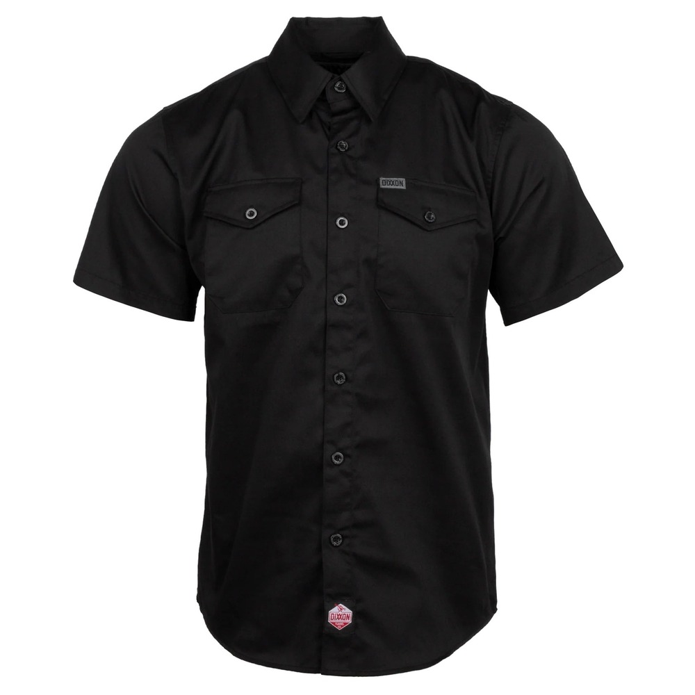 Dixxon Workforce Shirt Men's XL Black Short‎ Sleeve Mechanic Utility Streetwear